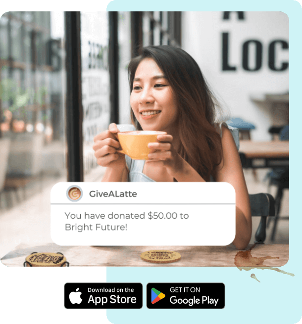 Woman enjoying a coffee